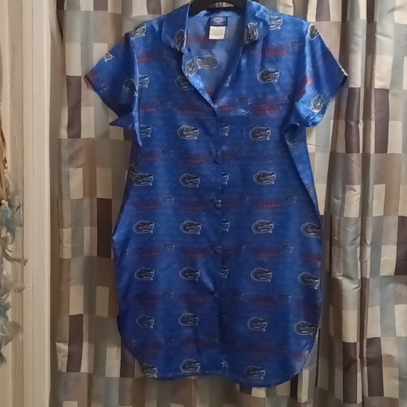 FINAL PRICE CONCEPT'S SPORTS UF GATORS orange/blue/white s/s night shirt Sz Lrg - Picture 3 of 9